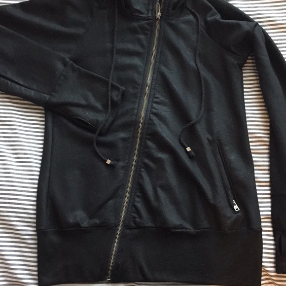 Modern Saints Black Zip Up Jacket with Hood - Picture 2 of 6